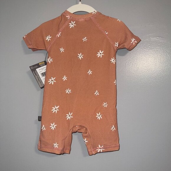 NWT Modern Moments by Gerber Baby Rash Guard Swimsuit Pink Floral Size 12 Months - Picture 5 of 7